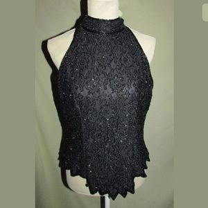 Lawrence Kazar Beaded Top